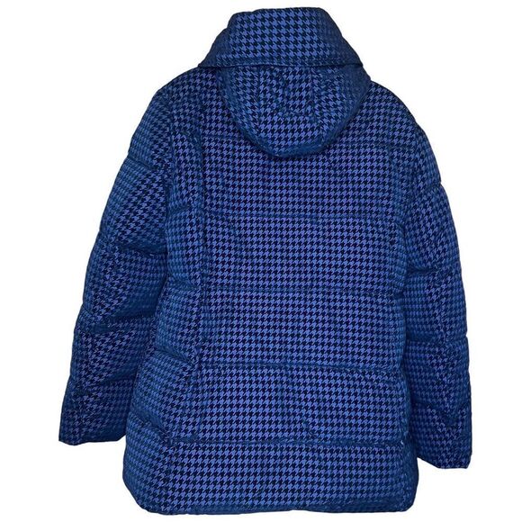 Via Spiga Water Repellent Houndstooth Flocked Puffer Coat NWT Size XLarge - Picture 9 of 12